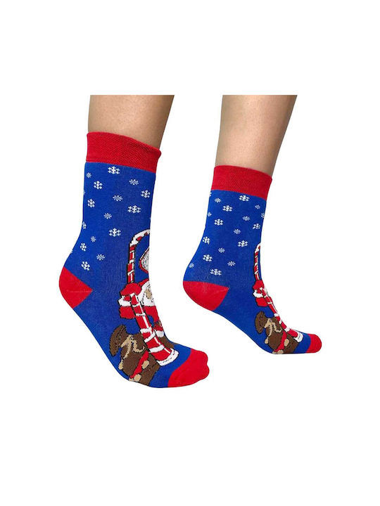 Inizio Women's Christmas Socks Blue