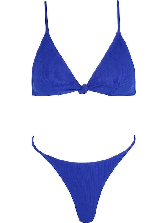 Gigi Set Bikini Τριγωνάκι & String Μπλε
