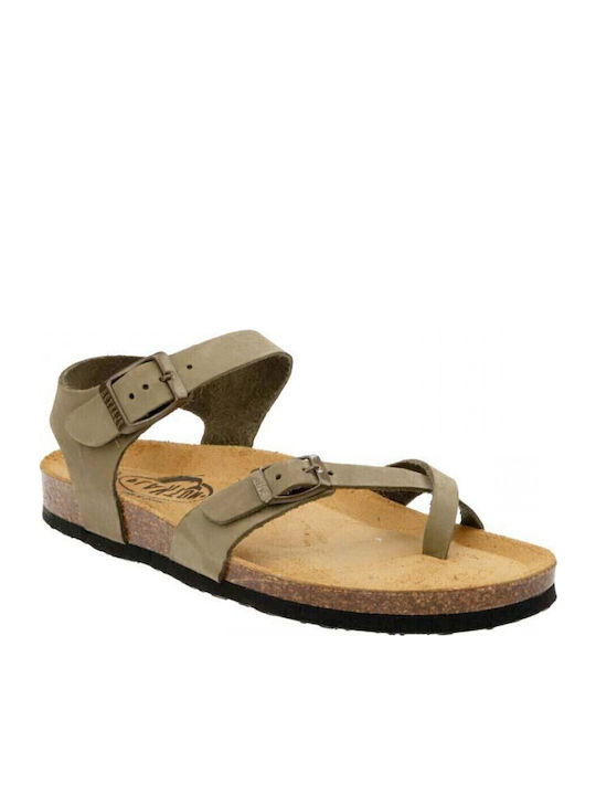 Plakton Δερμάτινα Ανατομικά Σανδάλια Zomba Khaki Plakton Δερμάτινα Ανατομικά Σανδάλια Zomba Khaki