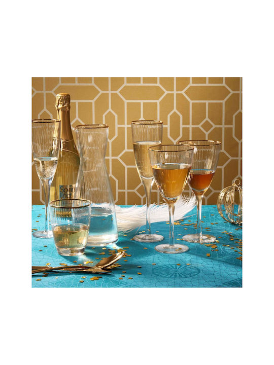 Butlers Glass Cocktail/Drinking made of Glass in Gold Color Goblet 280ml