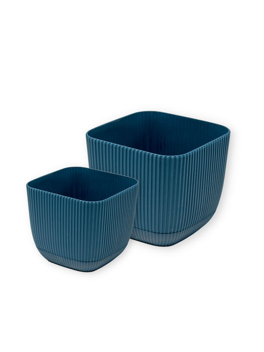 Viosarp Coral Γλάστρα Πλαστική Καφέ 11x11x9.5εκ.