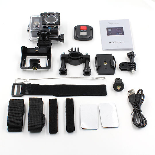 Lamtech LAM021615 Action Camera 4K Ultra HD Underwater (with Case) and Wi-Fi Black