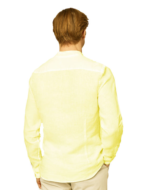 Hackett Men's Shirt Long Sleeve Yellow