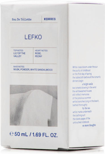 Korres Lefko Eau de Toilette 50ml