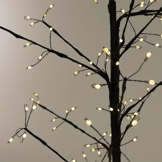 cu lumină LED Decorațiune de Crăciun Metalic Brad Aspect natural 240cm. Exterior Electrică Maro