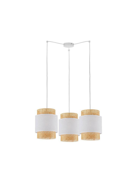 TK Lighting Boho Lustră Trei lumini pentru Soclu E27 Negru