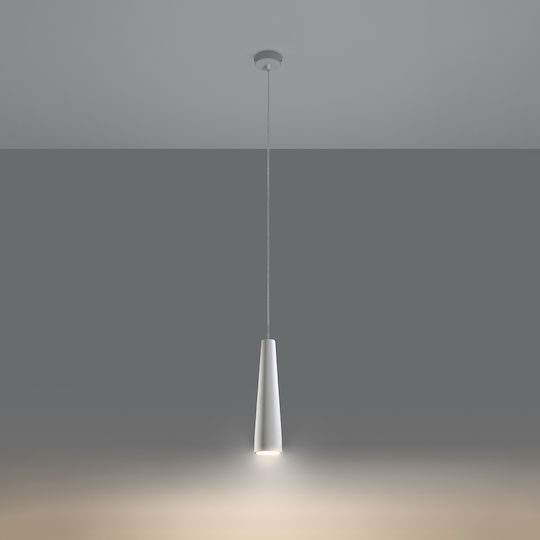 Sollux Electra Pendant Light White with Socket GU10 8x8cm