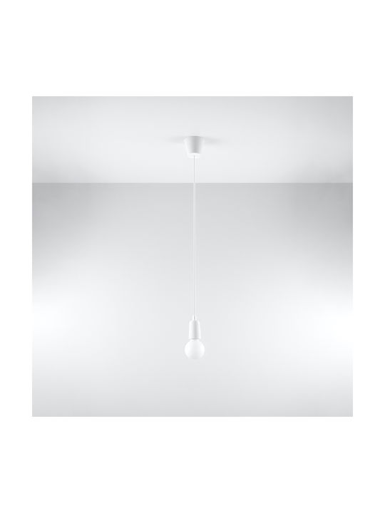 Sollux Diego 1 Pendant Light Suspension White