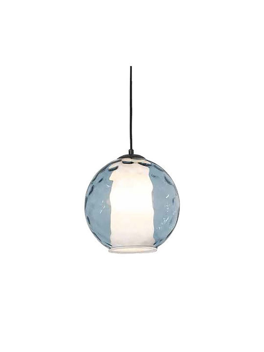 Zambelis Lights Pendant Light Blue Ball with Socket E27 25.5x26.5cm