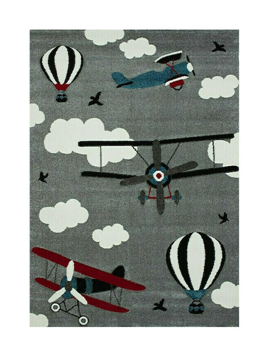 Koulis Carpets 9359A Παιδικό Χαλί Grey Στρογγυλό με Διάμετρο 133cm Πάχους 13mm