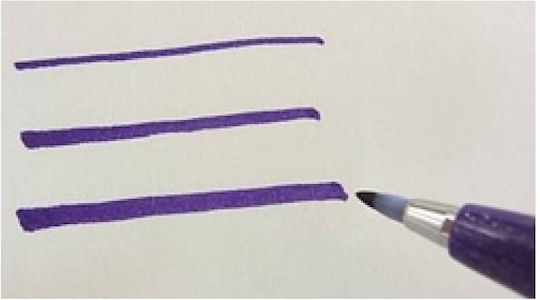 Pentel Brush Sign Pen Маркер 1мм Черен