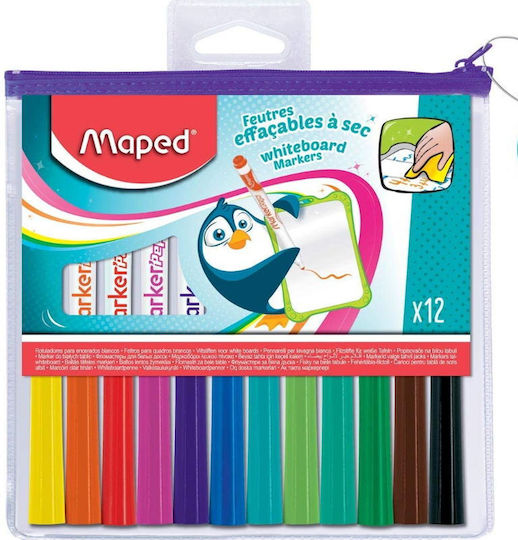 Maped Fancy Whiteboard Markers 1.2mm Multicolour 12pcs