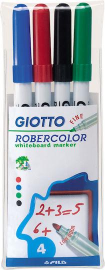 Giotto Μαρκαδόροι Πίνακα Ασπρόπινακα (White) Σετ 4 χρώματα