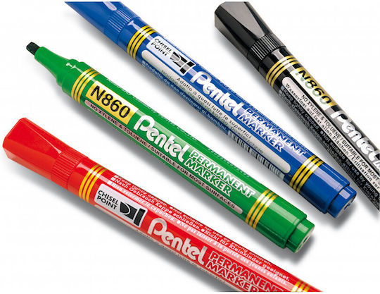 Pentel Ν860 Ανεξίτηλος Μαρκαδόρος Μαύρος 4.5mm