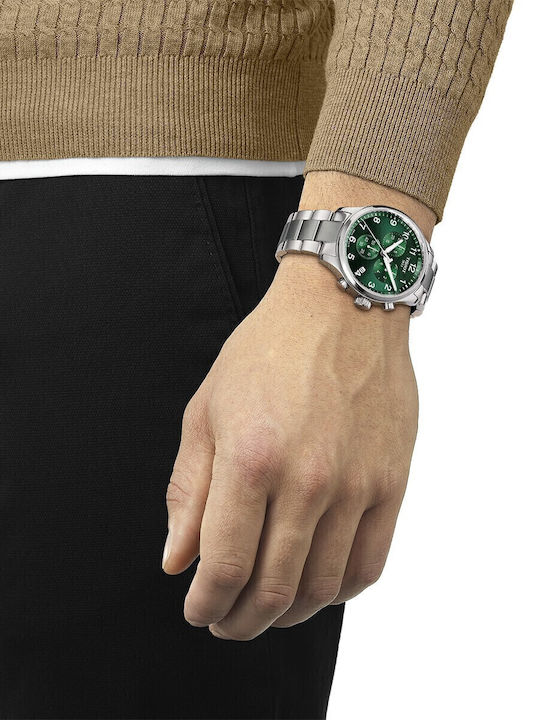 Tissot Chrono Xl Classic Ρολόι Μπαταρίας με Μεταλλικό Μπρασελέ