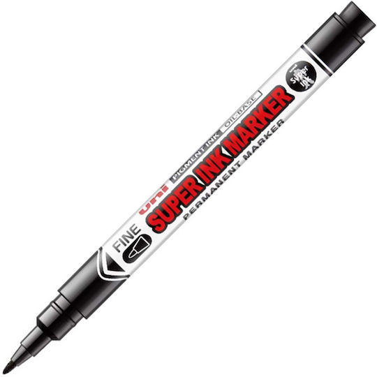 Uni-Ball Super Ink Fine Permanent Marker 0.9mm Schwarz