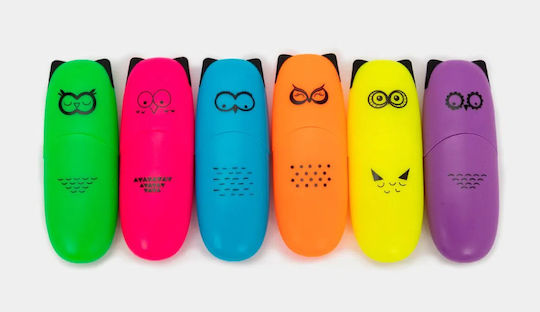 Enlegend Mini Neon Highlighters 6pcs (Μiscellaneous Colours)