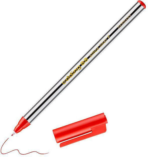 Edding Office Liner F Permanent Marker 0.6mm Red