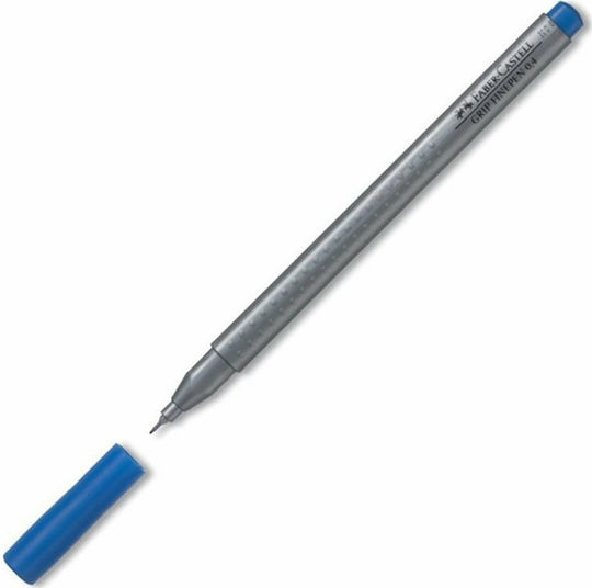 Faber-Castell Finepen Grip Design Marker 0.4mm Helioblue Reddish