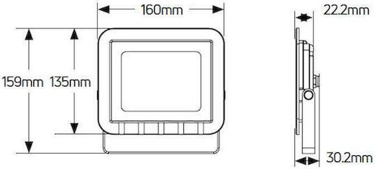 Geyer Waterproof LED Floodlight 30W Natural White 4000K IP65