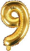 Balloon Foil Number Gold 35cm