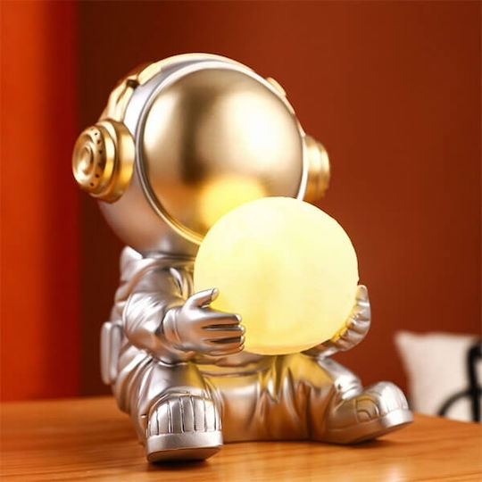 JF197 Dekorative Lampe Astronaut Silber