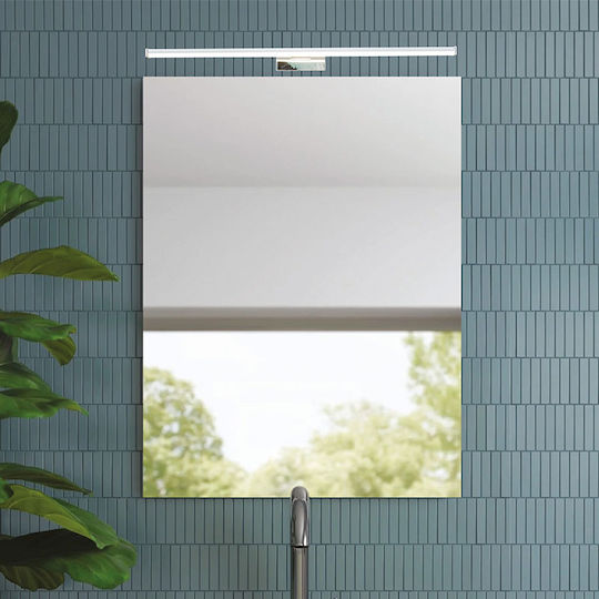Eurolamp Modern Lamp Bathroom with Integrated LED and Natural White Light Silver 60x42x42cm