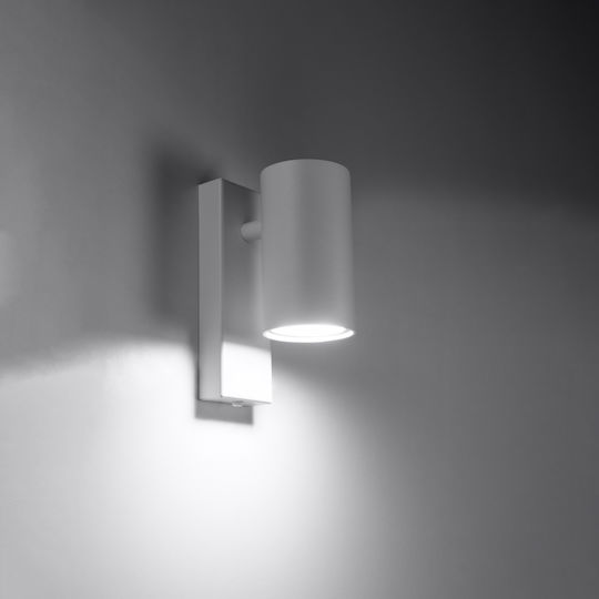 Sollux Utti Modern Lamp Wall with Socket GU10 White 6x11x11cm
