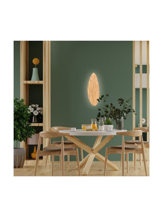 TK Lighting Hoja Vintage Φωτιστικό Τοίχου με Ντουί G9 Καφέ 18x18x5εκ.