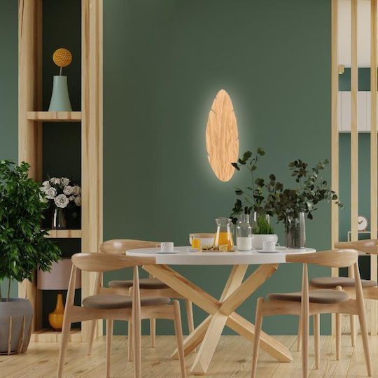 TK Lighting Hoja Винтидж Осветително тяло За стена с фасунга G9 Кафяв 18x18x5см.