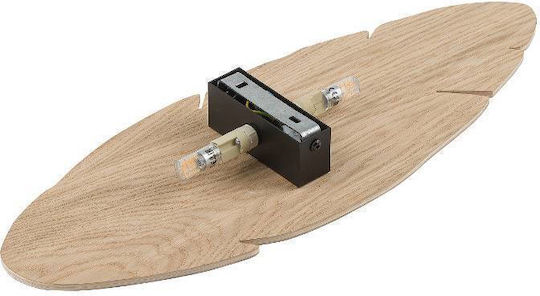 TK Lighting Hoja Винтидж Осветително тяло За стена с фасунга G9 Кафяв 18x18x5см.