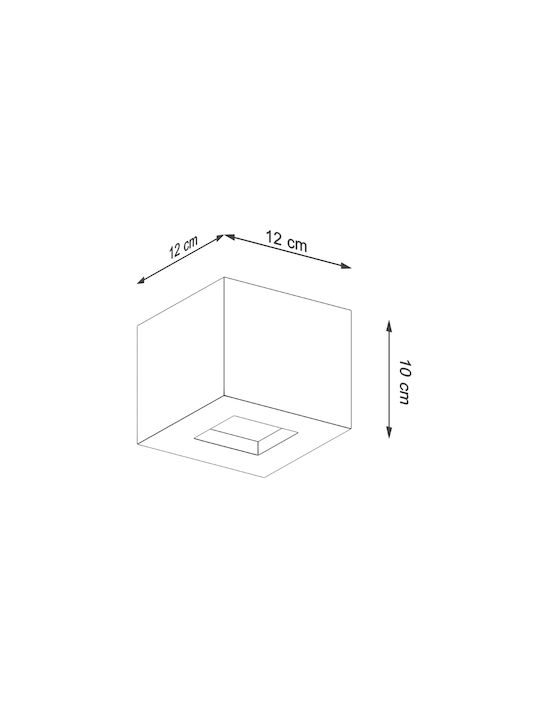Sollux Leo Φωτιστικό Τοίχου Γκρι 12x16x16εκ. Sollux Leo Φωτιστικό Τοίχου Γκρι 12x16x16εκ.
