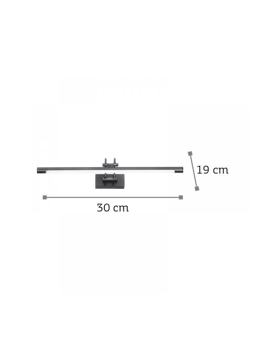 Inlight Lamp Wall with Integrated LED and Warm White Light Bronze 45cm