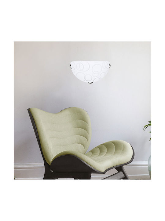 Eurolamp Leia Classic Lamp Wall with Socket E27 White 30cm