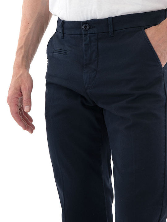 CHARLIE Hose Chino Elastisch in Schlanker Passform Blau