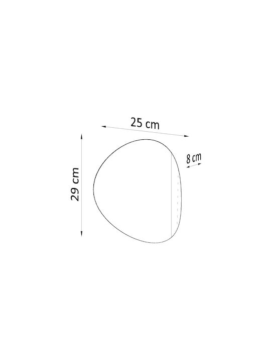 Sollux Senses Модерен Осветително тяло За стена с фасунга G9 Бял 27x27x10см.