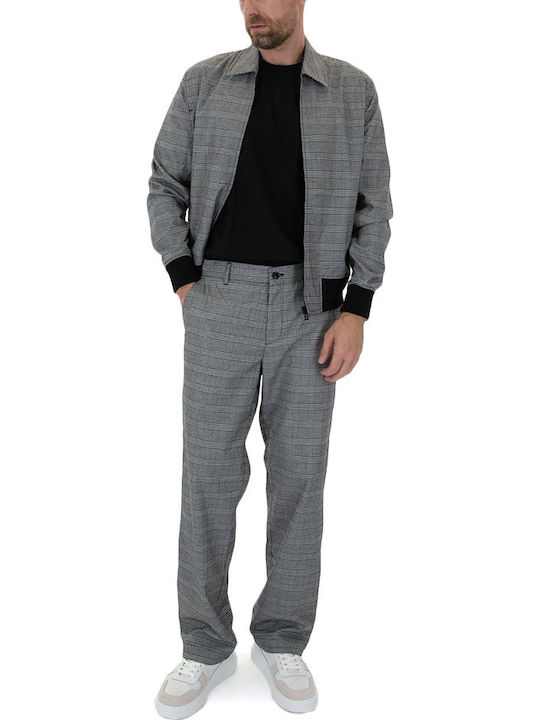 Hose Elastisch in Tapered Schnitt Ecru