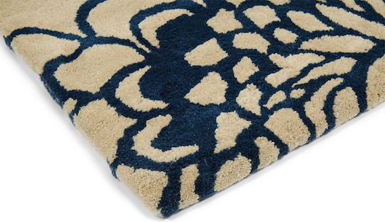 Florence Broadhurst Midnight Handgefertigt Teppich Rechteckig Synthetisch,Polyester/Cotton/Leather 039708 Florence Broadhurst