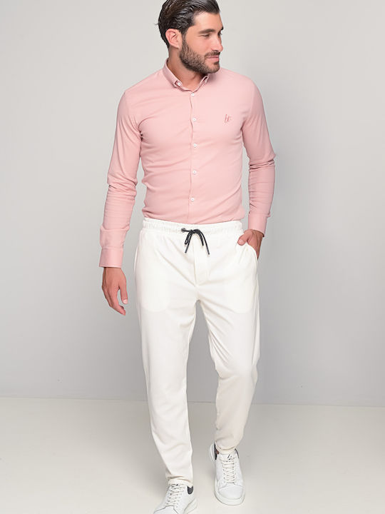 Pantaloni Elastic Alb
