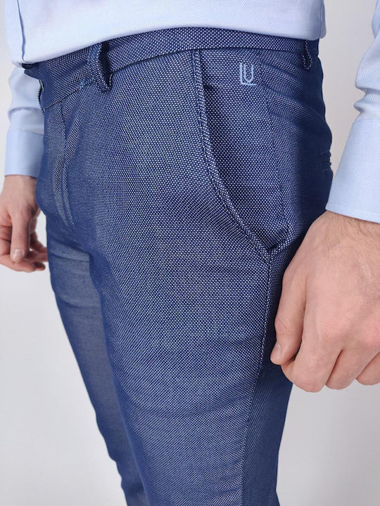 Trousers Chino in Slim Fit Navy Blue