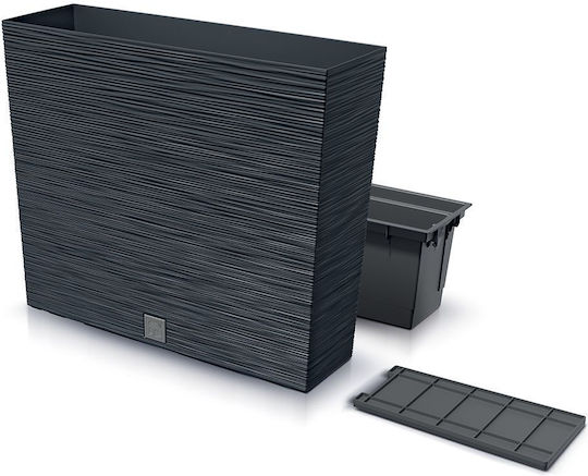 Iliadis Furu Case Planter Box Plastic Gray 58x18x50cm.