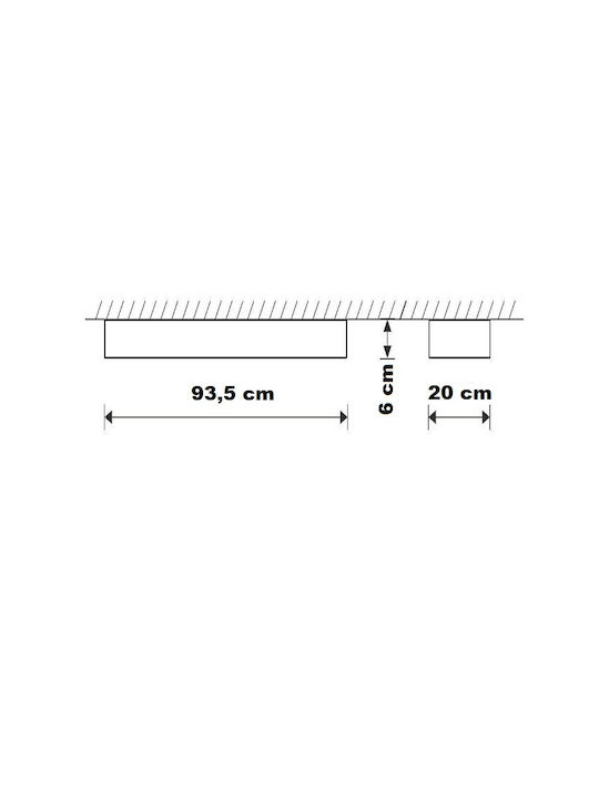 Nowodvorski Soft Deckenleuchte 93.5cm LED