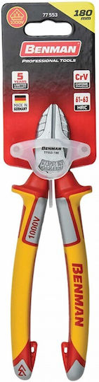 Benman Side Cutter Curved Electrician Powergrip Length 145mm