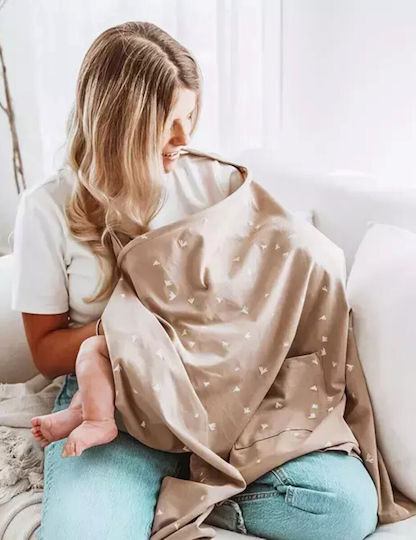 Minene Leaf Nursing Cover White 90x73cm. 1pcs