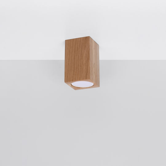 Sollux Keke Μονό Σποτ με Ντουί GU10 σε Καφέ Χρώμα