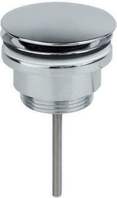 Imex Pop Up Brass Valve Sink Silver VCC001