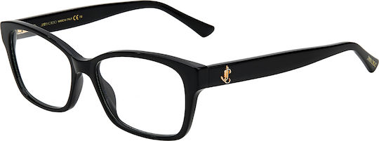 Jimmy Choo 53mm Weiblich Kunststoff Brillenrahmen Schwarz JC270 807