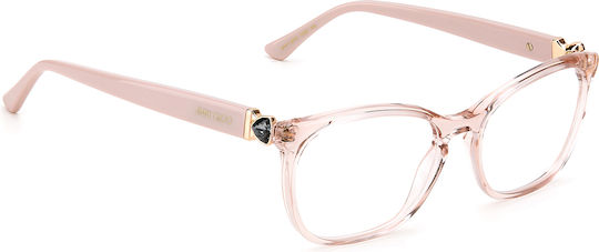 Jimmy Choo Weiblich Kunststoff Brillenrahmen Rosa JC31725TH-FWM-54