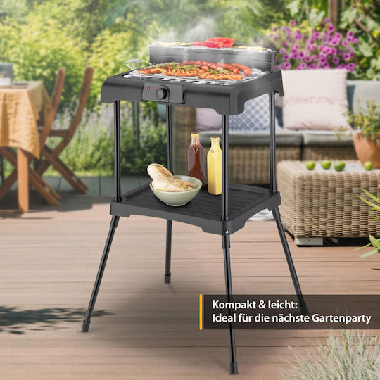 First Austria First Austria Floor Electric Grill with Grate 2000W with Adjustable Thermostat 45x22cm
