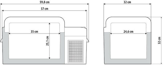 Lampa Преносим Хладилник 20л 12V / 220V / 24V